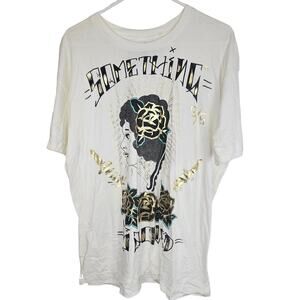 Something Sacred Men Graphic Tee XL Catholic Christian Religious Graphic T-Shirt